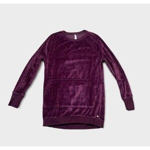Fabletics Purple Pouch Front Pullover Athletic Sweatshirt Women's Size XS